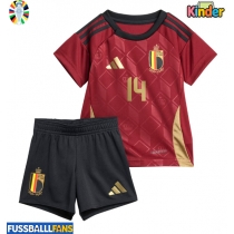 Belgien Dodi Lukebakio #14 Heimtrikotsatz Kinder EM 2024 Kurzarm (+ Kurze Hosen)